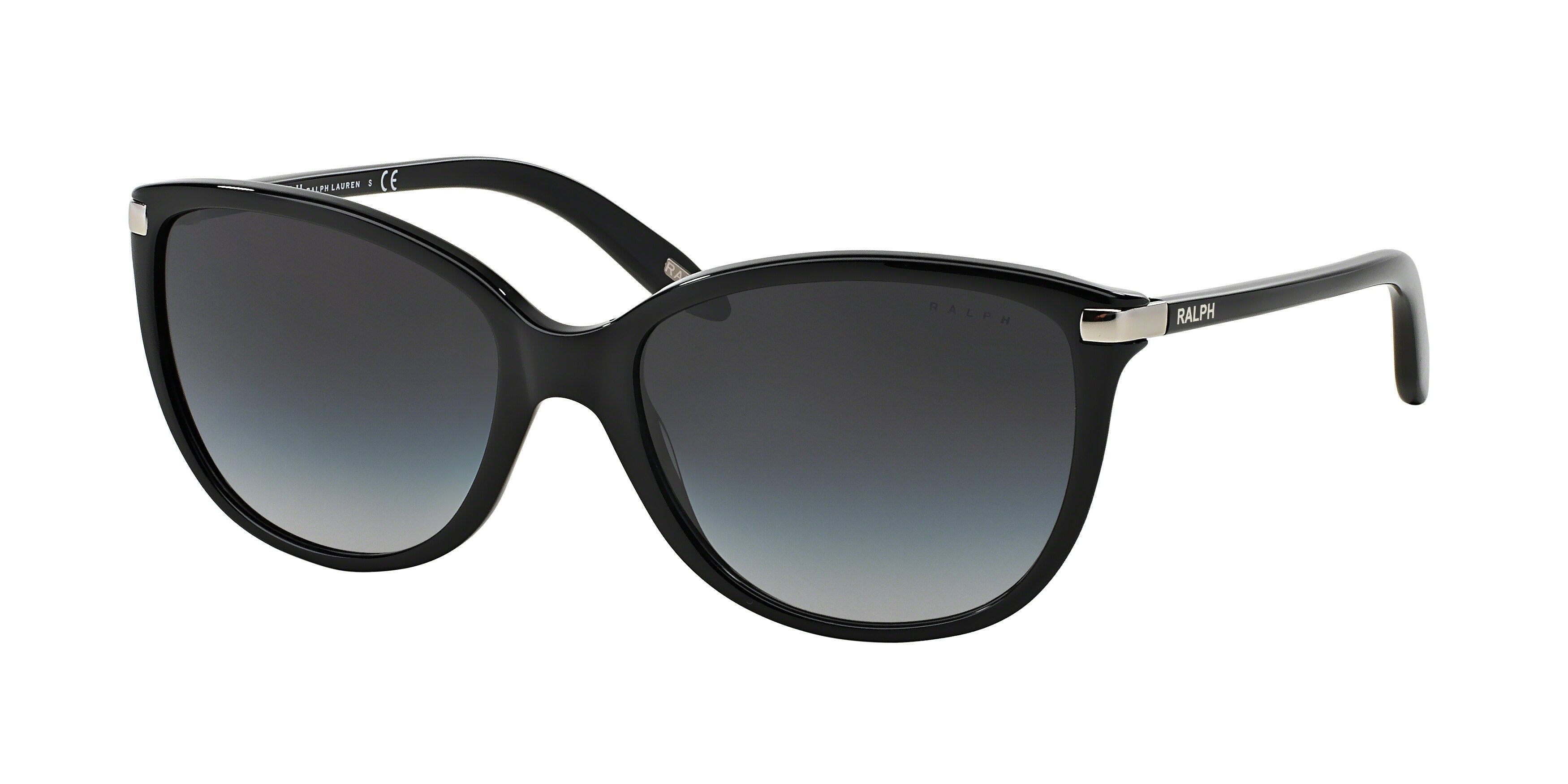 Ralph Lauren Damen RA5160 RA5160 501/11 Sonnenbrillen Acetat Schwarz Grau Cat Eye Normal Schattiert-image